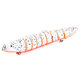 1PC 14cm 21.4g Mini Fishing Hard Bait Artificial Swimbait Fish Nine Knotted Fish Simulation Fishing Lure