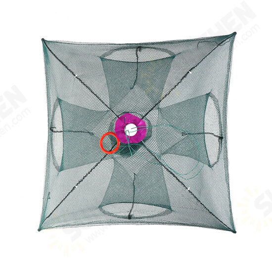 4/6/8/10/12/16/20 Hole Automatic Fishing Trap Folding Nylon Fishing Net For Fish Eel Crab Shrimp Trap 4/6/8/10/12/16/20 Hole Automatic Fishing Trap Folding Nylon Fishing Net For Fish Eel Crab Shrimp Trap
