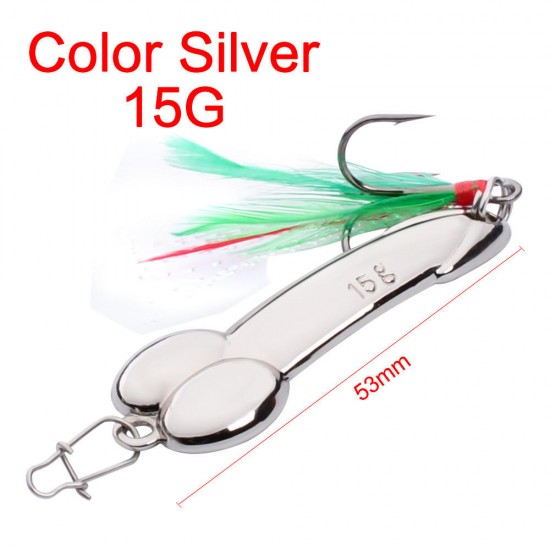 DW383 1PC 5g 15g 35g 50g DD Spinner Spoon Lure Hard Lure Fishing Lure with Hook