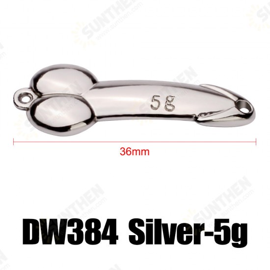 DW384 1pc 5g 15g 35g 50g Metal DD Spinner Spoon Lure Fishing Lure Freshwater Sea Fishing