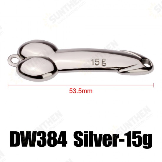 DW384 1pc 5g 15g 35g 50g Metal DD Spinner Spoon Lure Fishing Lure Freshwater Sea Fishing