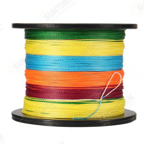 Multicolor 547 Yards 500M 12-72LB 4 Strands PE Braided Fishing Line Wire Outdoor Sea Fishing Tackle Multicolor 547 Yards 500M 12-72LB 4 Strands PE Braided Fishing Line Wire Outdoor Sea Fishing Tackle