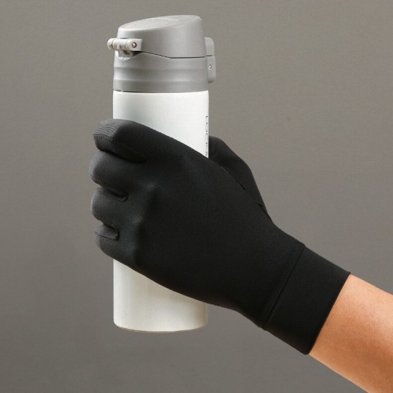 1 Pair Breathable Non-Slip Arthritis Care Gloves Pressure Gloves Outdoor Fitness Gym Gloves Full Finger Gloves