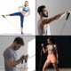 13 Pcs 160lbs Resistance Bands Set with Non-Slip Handle Door Anchor Legs Ankle Straps Fitness Gym Muscle Training