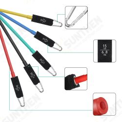 13 Pcs Resistance Bands Set 10/15/20/25/30lb Natural Latex Exercise Bands with Handles Door Anchor Legs Ankle Straps Fitness Yoga Home 13 Pcs Resistance Bands Set 10/15/20/25/30lb Natural Latex Exercise Bands with Handles Door Anchor Legs Ankle Straps Fitness Yoga Home