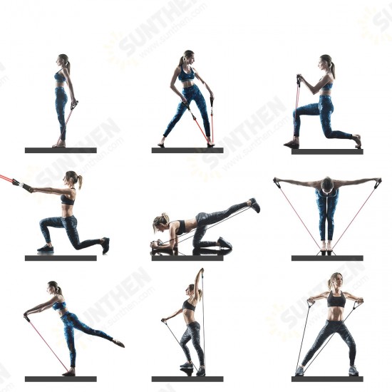 13 Pcs Resistance Bands Set 10/15/20/25/30lb Natural Latex Exercise Bands with Handles Door Anchor Legs Ankle Straps Fitness Yoga Home 13 Pcs Resistance Bands Set 10/15/20/25/30lb Natural Latex Exercise Bands with Handles Door Anchor Legs Ankle Straps Fitness Yoga Home