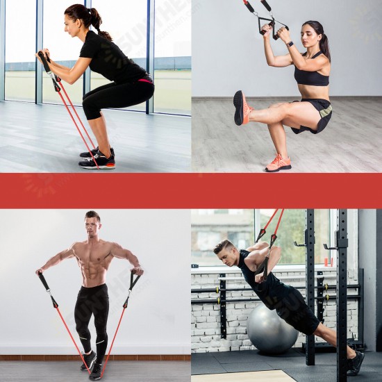 13 Pcs Resistance Bands Set 10/15/20/25/30lb Natural Latex Exercise Bands with Handles Door Anchor Legs Ankle Straps Fitness Yoga Home 13 Pcs Resistance Bands Set 10/15/20/25/30lb Natural Latex Exercise Bands with Handles Door Anchor Legs Ankle Straps Fitness Yoga Home