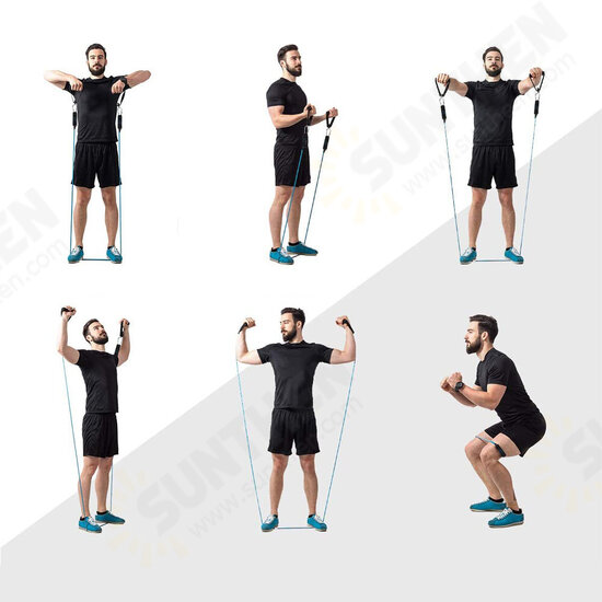 14 Pcs Resistance Bands 10/15/20/25/30/40/50lbs Exercise Bands Sport Fitness for Physical Therapy Home Gym 14 Pcs Resistance Bands 10/15/20/25/30/40/50lbs Exercise Bands Sport Fitness for Physical Therapy Home Gym
