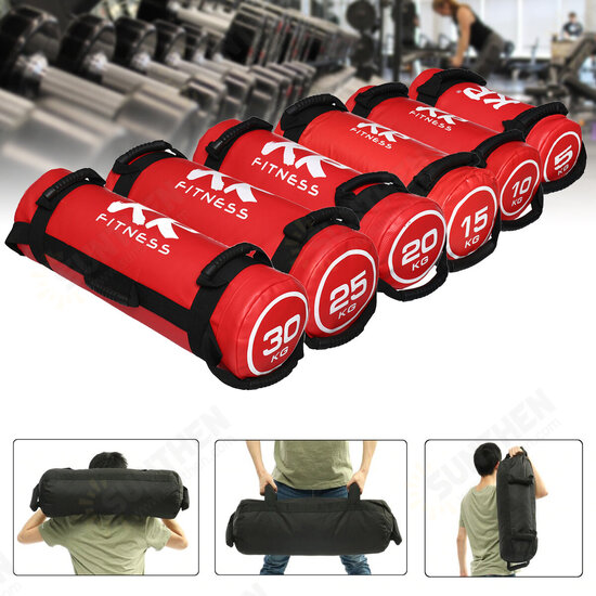 15-30KG Red Power Bag Weight Lifting Sandbag Outdoor Indoor Gym Fitness Training Sandbag