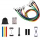 15-in-1 Resistance Bands Set 150lbs Exercise Bands with Handles Door Anchor Ankle Straps 8 Shaped Training Band