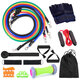 16 Pcs Resistance Bands Set 5 Exercise Bands Jump Rope Grip Strength Hand Legs Straps Gloves Foot Massage Roll Muscle Massager Fitness 16 Pcs Resistance Bands Set 5 Exercise Bands Jump Rope Grip Strength Hand Legs Straps Gloves Foot Massage Roll Muscle Massager Fitness