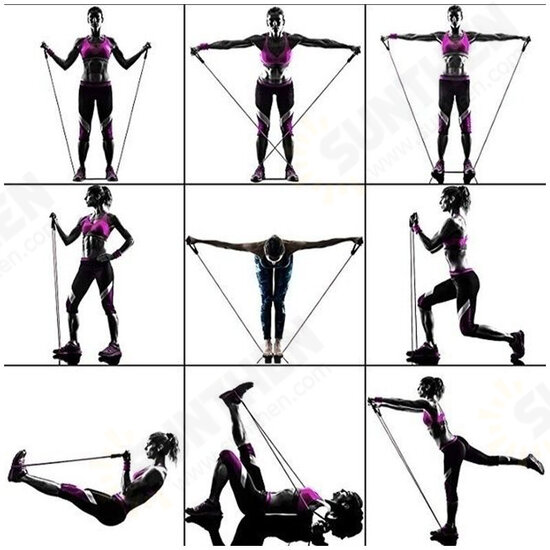 16PCS Men Home Resistance Bands Set Fitness Rubber Tubes Stretch Training Yoga Elastic Pull Rope 16PCS Men Home Resistance Bands Set Fitness Rubber Tubes Stretch Training Yoga Elastic Pull Rope