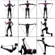 16PCS Men Home Resistance Bands Set Fitness Rubber Tubes Stretch Training Yoga Elastic Pull Rope