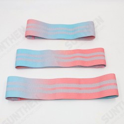1PC Gradient Color Hip Training Resistance Band Home Fitness Yoga Belt Legs Muscle Elastic Band Exercise Tools