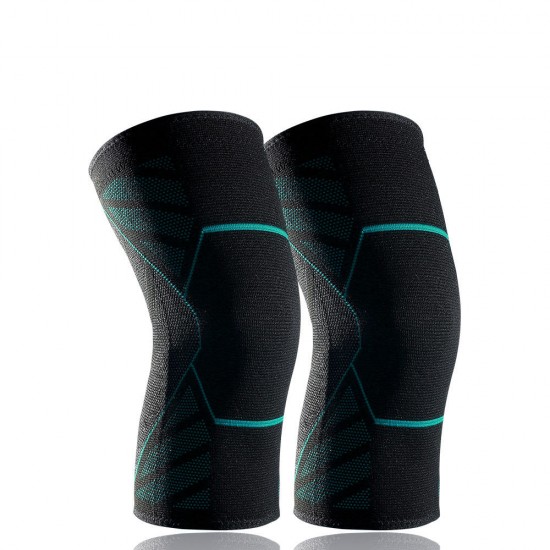 1PC AB031 Elastic Kneepad Breathable Knitting Sports Baskbetball Running Knee Pad Support Fitness Protective Gear