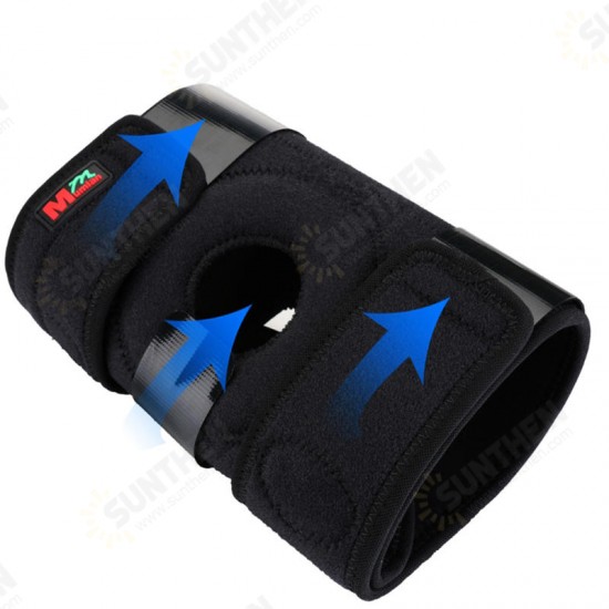 1PC B01 Adjustable Knee Pad Non-slip Spring Knee Support Running Fitness Knee Belt