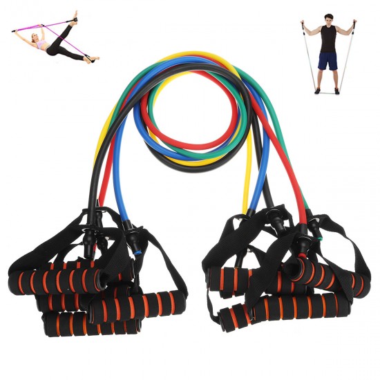 1Pc 15/20/25/30/35lbs Resistance Bands Fitness Muscle Training Exercise Bands