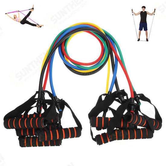 1Pc 15/20/25/30/35lbs Resistance Bands Fitness Muscle Training Exercise Bands