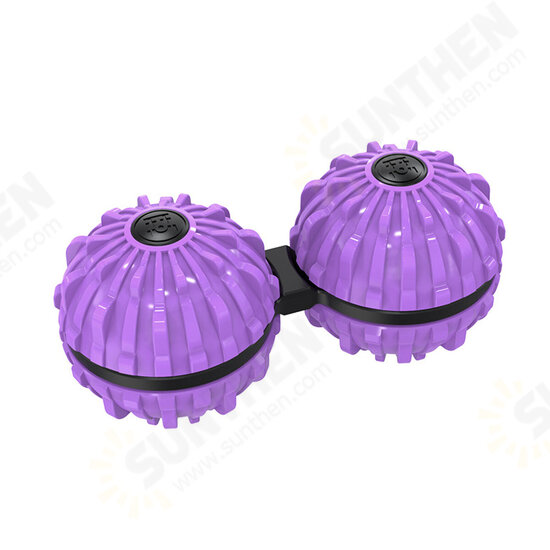 2 Pcs Siamese Massage Balls 35.6mm ABS Yoga Palm Rotation Decompression Tool for Deep Tissue Massage