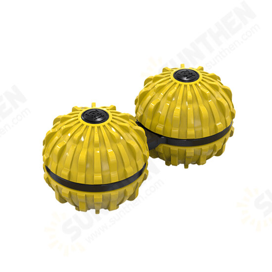 2 Pcs Siamese Massage Balls 35.6mm ABS Yoga Palm Rotation Decompression Tool for Deep Tissue Massage 2 Pcs Siamese Massage Balls 35.6mm ABS Yoga Palm Rotation Decompression Tool for Deep Tissue Massage