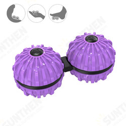 2 Pcs Siamese Massage Balls 35.6mm ABS Yoga Palm Rotation Decompression Tool for Deep Tissue Massage