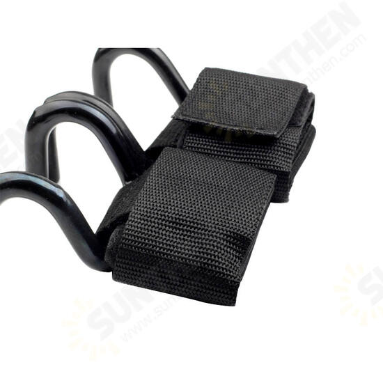 2Pcs Weight Lifting Support Strap Hook Gym Fitness Weightlifting Training Fitness Wrist Dumbbell