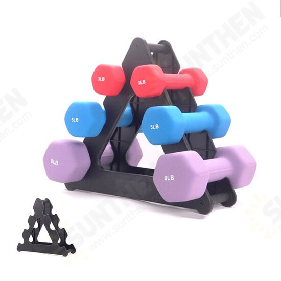 3-Tier Dumbbell Storage Rack Stand Multilevel Hand Weight Tower Stand For Gym Organization Body Building Storage Supplies