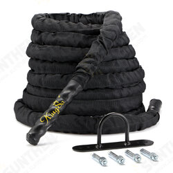 30ft 1.5in Battle Rope Workout Strength Training Undulation Rope Exercise Tools Home Gym Fitness Equipment 30ft 1.5in Battle Rope Workout Strength Training Undulation Rope Exercise Tools Home Gym Fitness Equipment