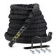 30ft 1.5in Battle Rope Workout Strength Training Undulation Rope Exercise Tools Home Gym Fitness Equipment 30ft 1.5in Battle Rope Workout Strength Training Undulation Rope Exercise Tools Home Gym Fitness Equipment