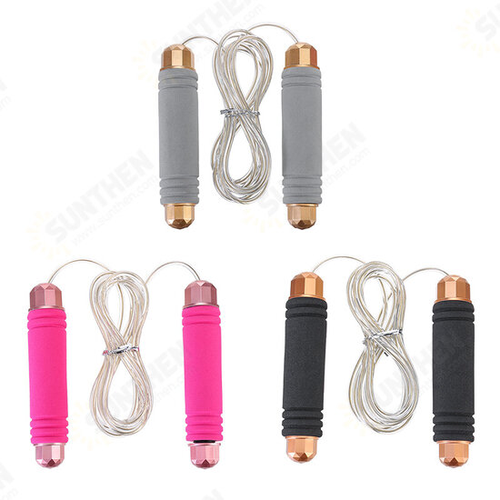 3M Adjustable Length Fitness Jump Rope Sponge Handle 350g Bearing Skipping Rope Sports Gym Exercises Boxing Training 3M Adjustable Length Fitness Jump Rope Sponge Handle 350g Bearing Skipping Rope Sports Gym Exercises Boxing Training