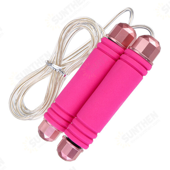 3M Adjustable Length Fitness Jump Rope Sponge Handle 350g Bearing Skipping Rope Sports Gym Exercises Boxing Training