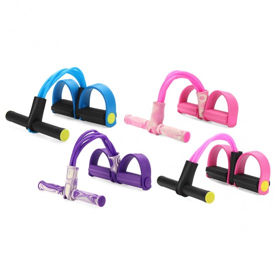4-Tubes Thicken 12mm Resistance Elastic Pull Ropes Rower Belly Resistance Band Home Gym Sport Training Elastic Bands For Fitness Equipment