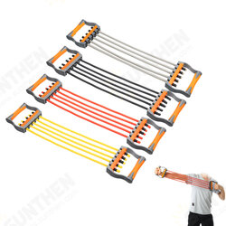 5 Tube Fitness Chest Expander Resistance Bands Arm Pull Bar Fitness Training Exercise Tools 5 Tube Fitness Chest Expander Resistance Bands Arm Pull Bar Fitness Training Exercise Tools