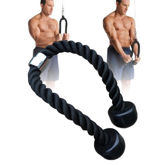 7PCS/SET Tricep Bicep Pull Rope Cable Muscle Strength Training Attachment Home Gym Exercise