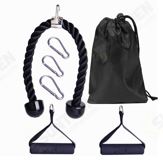 7PCS/SET Tricep Bicep Pull Rope Cable Muscle Strength Training Attachment Home Gym Exercise 7PCS/SET Tricep Bicep Pull Rope Cable Muscle Strength Training Attachment Home Gym Exercise