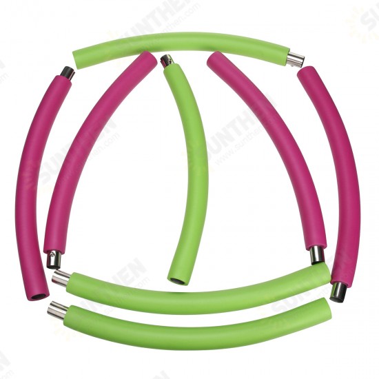 8 Knots Fitness Hoop Removable PE Yoga Waist Exercise Slimming Hoop Fitness Circle Indoor Gym with Tape Measure Jump Rope 8 Knots Fitness Hoop Removable PE Yoga Waist Exercise Slimming Hoop Fitness Circle Indoor Gym with Tape Measure Jump Rope