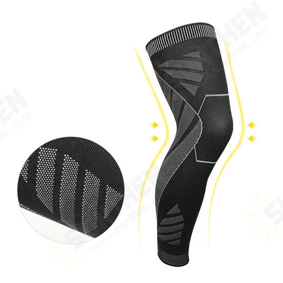 1PC Sports Elastic Leg Support Knee Pad Foot Knee Brace Cycling Basketball Fitness Protective Gear