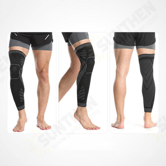 1PC Sports Elastic Leg Support Knee Pad Foot Knee Brace Cycling Basketball Fitness Protective Gear