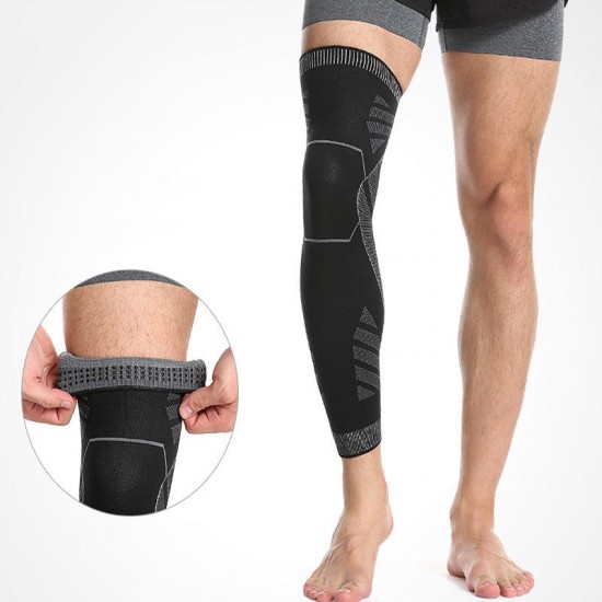 1PC Sports Elastic Leg Support Knee Pad Foot Knee Brace Cycling Basketball Fitness Protective Gear