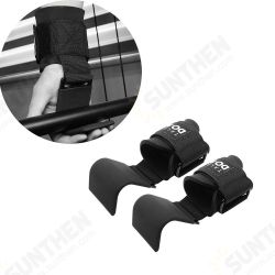 2PCS Steel Plate Adjustable Breathable Fitness Grip Hook Wrist Support Sports Pull-up Hook Wrist Belt
