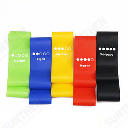 5PCS/Set Elastic Resistance Band Rubber Loop for Yoga Pilates Stretching Home Fitness Training Equipment 5PCS/Set Elastic Resistance Band Rubber Loop for Yoga Pilates Stretching Home Fitness Training Equipment