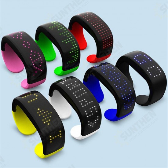 Cheering Colorful Display Dynamic LED Luminous Bracelet Night Running Concert Party Props Bracelet Cheering Colorful Display Dynamic LED Luminous Bracelet Night Running Concert Party Props Bracelet