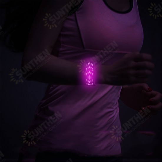 Cheering Colorful Display Dynamic LED Luminous Bracelet Night Running Concert Party Props Bracelet