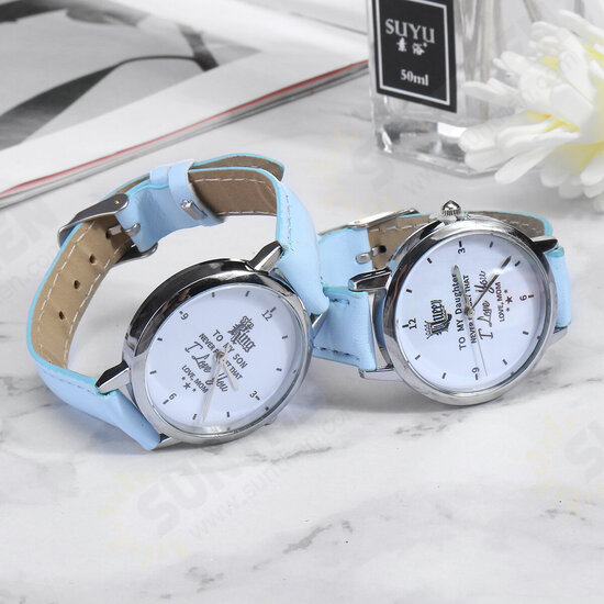 Fashion Queen King Watches To Daughter Son Love Mom Children's Trendy Watch Casual Belt Student Quartz Watch