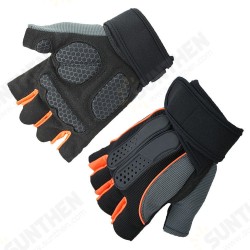 1 Pair Anti-slip Half Fingers Gloves Outdoor Riding Fitness Sports Exercise Training Gym Gloves 1 Pair Anti-slip Half Fingers Gloves Outdoor Riding Fitness Sports Exercise Training Gym Gloves