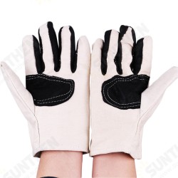 1 Pair Double Layer Thicken Canvas Work Welding Gloves Wearproof Non-slip Security Labor Protection Gloves 1 Pair Double Layer Thicken Canvas Work Welding Gloves Wearproof Non-slip Security Labor Protection Gloves
