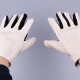 1 Pair Double Layer Thicken Canvas Work Welding Gloves Wearproof Non-slip Security Labor Protection Gloves