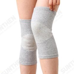 1 Pair Polyester Fiber Breathable Bamboo Charcoal Knee Pad Running Fitness Sports Protective Gear