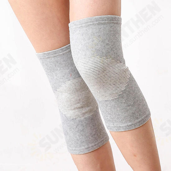 1 Pair Polyester Fiber Breathable Bamboo Charcoal Knee Pad Running Fitness Sports Protective Gear