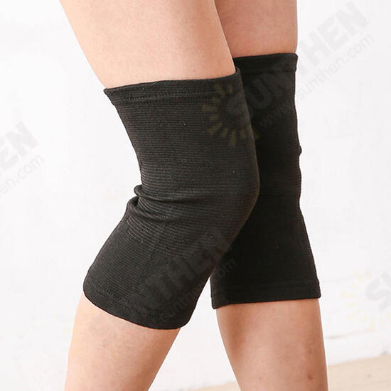 1 Pair Polyester Fiber Breathable Bamboo Charcoal Knee Pad Running Fitness Sports Protective Gear